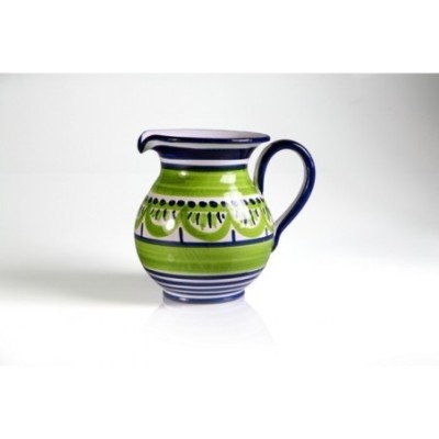Brocca cm.16 fantasia blu e verde chiaro