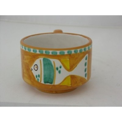 Tazza the' pesce fondo arancio