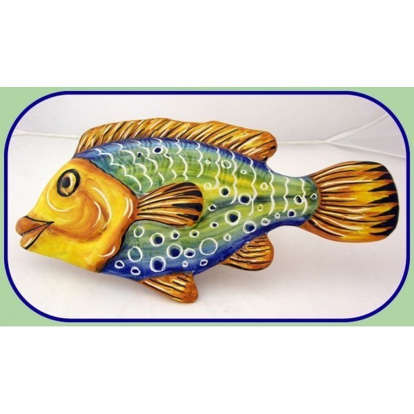 Pesce murale fantasia verde