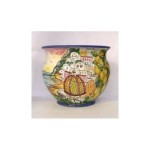Cachepot  cm.40 con paesaggio di Positano