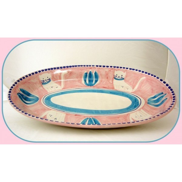 Oval plate cm.45