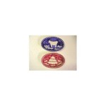 Set 2 oval plate Christmas
