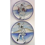 Piatto cm.26 e piatto cm.20 Pulcinella