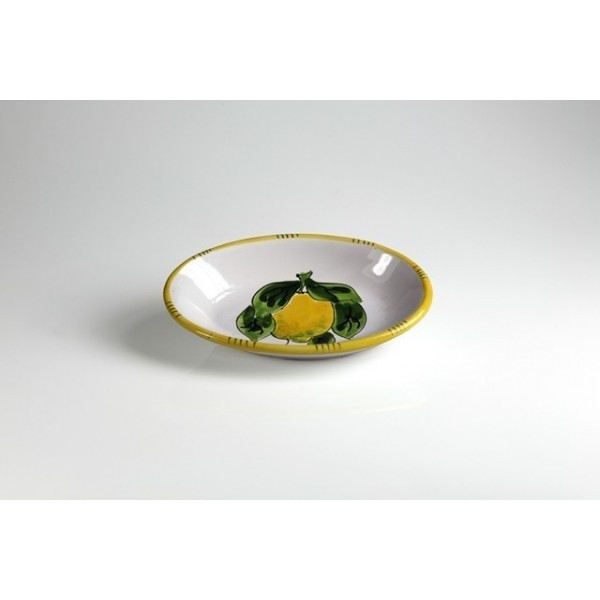 Ovale cm.22 limone fondo bianco