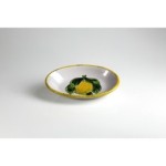 Ovale cm.22 limone fondo bianco