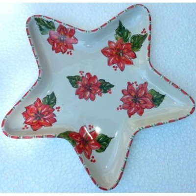 Ceramic star plate cm.31