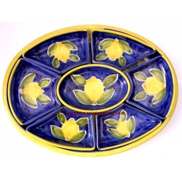 Appetizers tray  7 pieces + oval tray