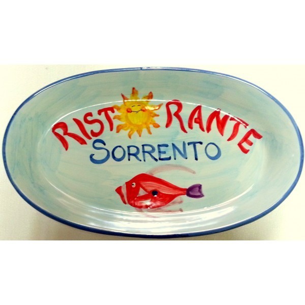 PERSONALIZED OVAL PLATE