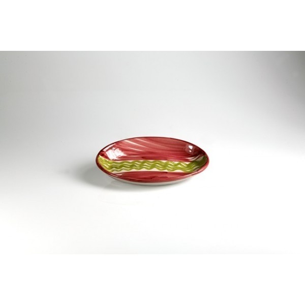 Burriera rettangolare verde chiaro e rosso