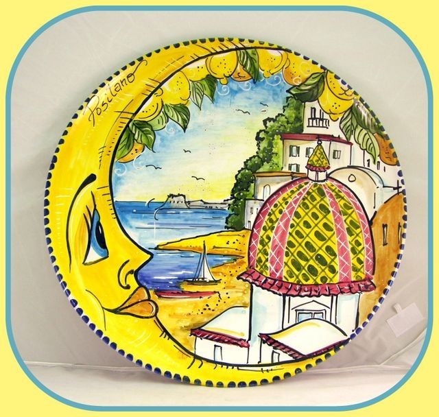 Piatto cm.37 Positano e Luna